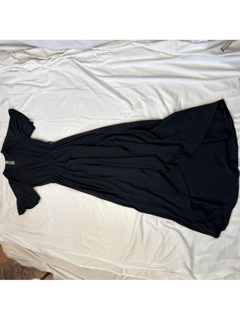 Go Couture Maxi Dress Black Knit Women's M - Picture 14 of 14